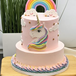 Unicorn two-tier Cake